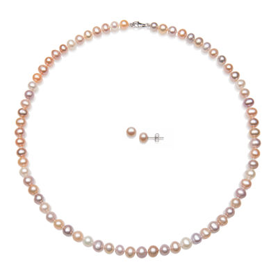 Multicolor Cultured Freshwater Pearl 2-pc. Set, Color: Multi