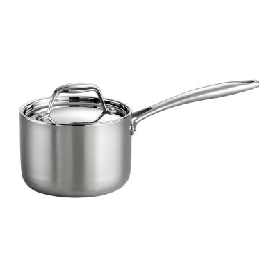 Tri-Ply 18/10 Stainless Steel Sauce Pan with Lid 2 Quart – William