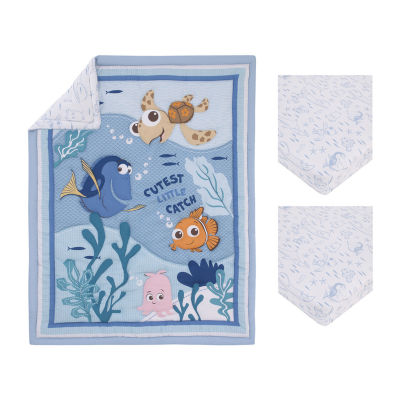 Disney Collection 3 pc. Finding Nemo Crib Bedding Set Color Lt Blue JCPenney