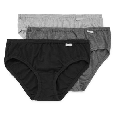 Jockey Women's Elance Brief - 3 Pack 5 Black