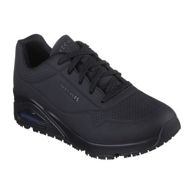 ◆SKECHERS◆ women uno SL0WCCFX042 Skechers Uno Slip Resistant Womens Work Shoes, Color: Black