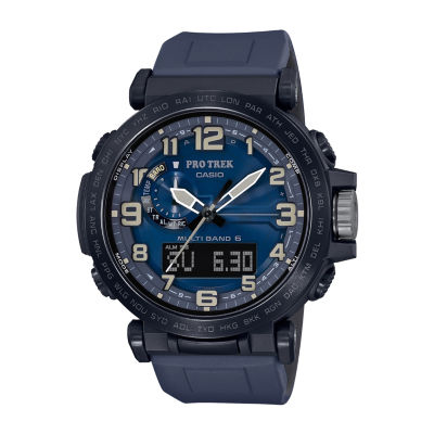 Casio Pro Trek Mens Atomic Time Blue Strap Watch Prw6600y-2