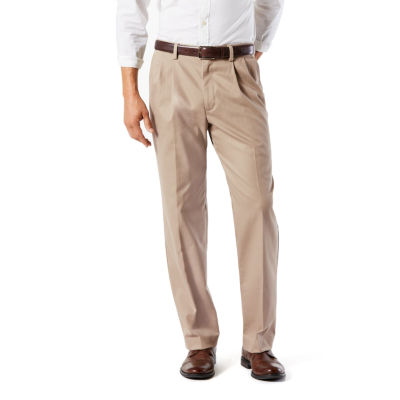 Men's Dockers Classic Fit Easy Khaki Pants 462980001 Black Pleated 