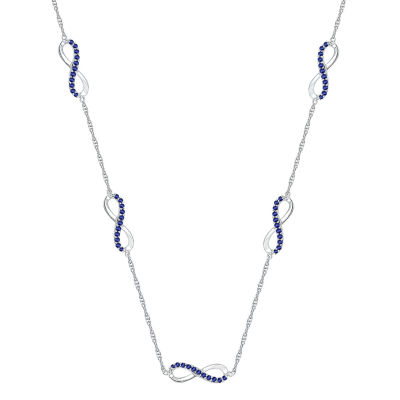 Sapphire hot sale infinity necklace