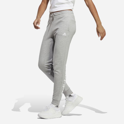 adidas French Terry Logo Cuffed Pants Color Grey JCPenney