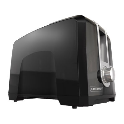 BLACK+DECKER 2-Slice Black 850-Watt Toaster in the Toasters department at