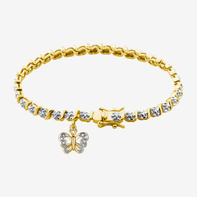 14K Gold Trendy Gold Butterfly Bracelet 14K Gold / 7 Inches