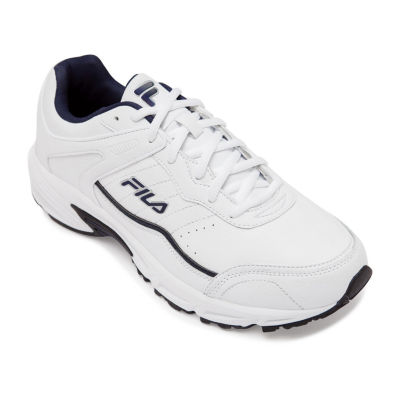 Fila Memory Sportland Mens Running Shoes Color Wht nvy slvr