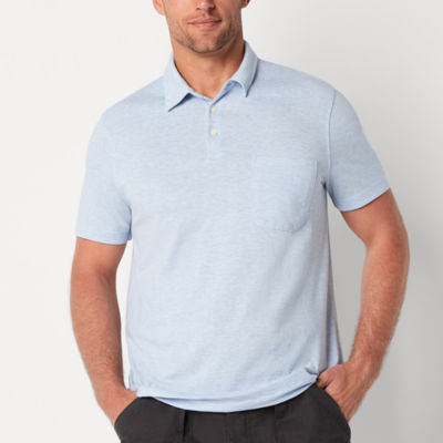 St. John's Bay Pique Big and Tall Mens Classic Fit Short Sleeve Polo Shirt | Blue | Big Tall 3X-Large Tall | Shirts + Tops Polo Shirts