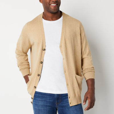 Mens hot sale cardigan jcpenney