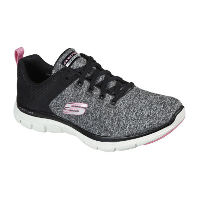 Skechers Flex Appeal 4.0 Womens Walking Color: Black Pink - JCPenney