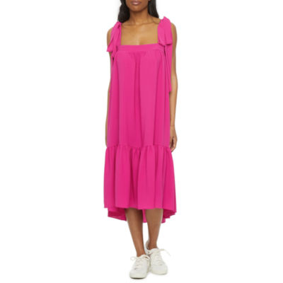 Pink hot sale dress jcpenney