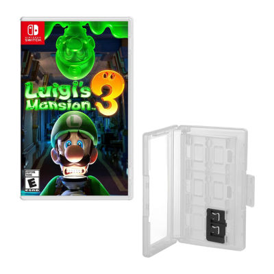 Nintendo Switch - 12台 Hard Shell 12 Game Caddy, Luigis Mansion for Nintendo Switch