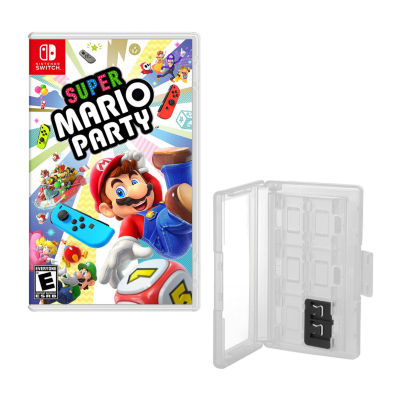 Super Mario Party Game and Game Caddy 975110510M, Color: White