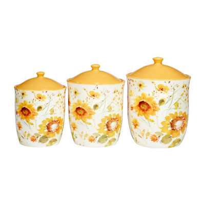 Valencia Colorful Ceramic Kitchen Canister Set