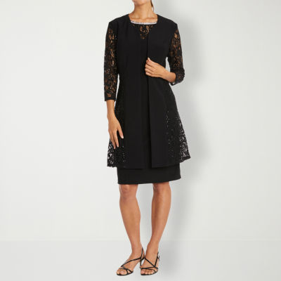 R&m richards sequin lace jacket sale dress