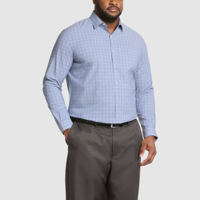 Van Heusen Accappatoio Uomo In Pile Morbido Comfort, Navy, Taglia 2X-3X, Con Tasche, Lunghezza Al Polpaccio