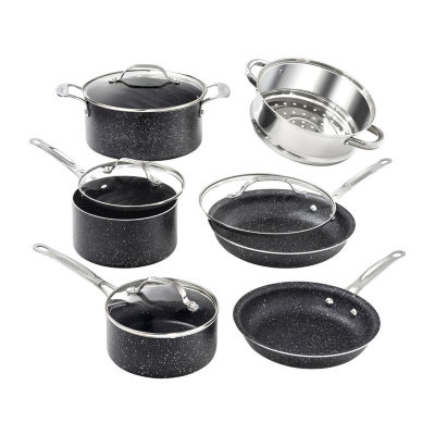 Emeril Lagasse Forever Pans Pro 10-Pc. Cookware Set, Color: Black - JCPenney