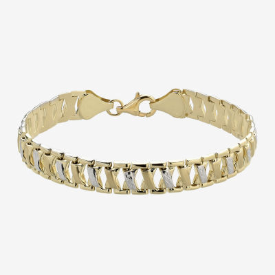 14K Two Tone Gold Stampato Bracelet JCPenney