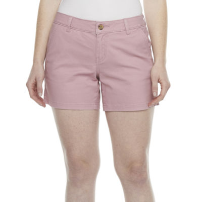 sentido dos semanas profundidad a.n.a Womens 5'' Chino Short, Color: Lilas Pink - JCPenney