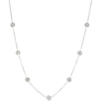 Crystal hot sale station necklace