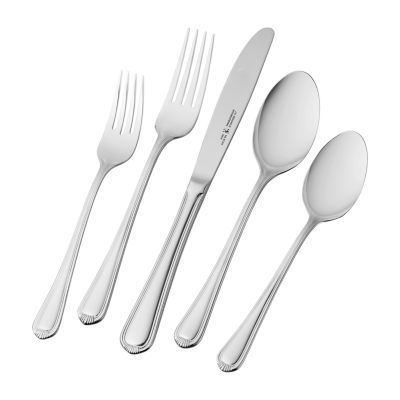 Henckels Alcea 65-pc. 18/10 Stainless Steel Flatware Set, Color