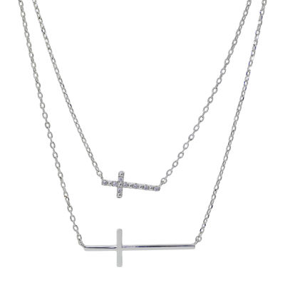 Jcpenney sideways 2025 cross necklace