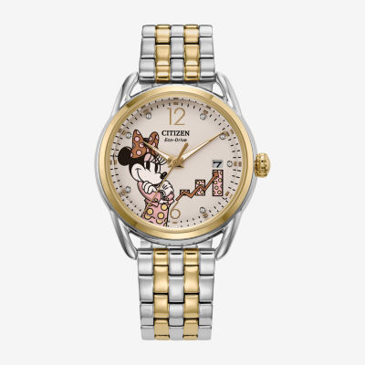 Minnie✌︎('ω'✌︎ )出品 Citizen Minnie Mouse Womens Two Tone Stainless Steel Bracelet