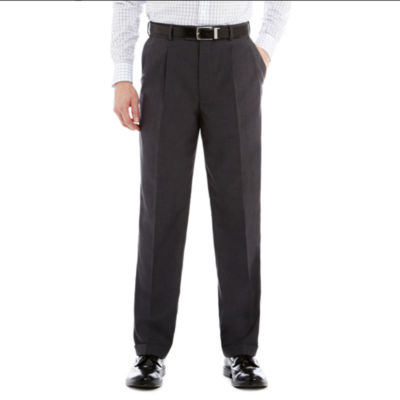 Stafford® Travel Sharkskin Pleated Dress Pants - Classic - JCPenney