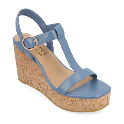 Wedge Sandals Jcpenney Navy Blue Sandals John's Bay Womens Lamesa