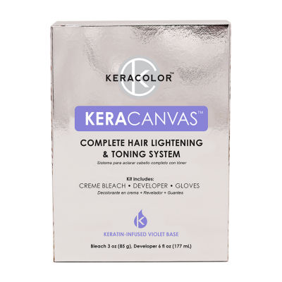 Keracolor Keracanvas Hair Bleach Kit - Complete Hair Lightening & Toning  System, 1 count