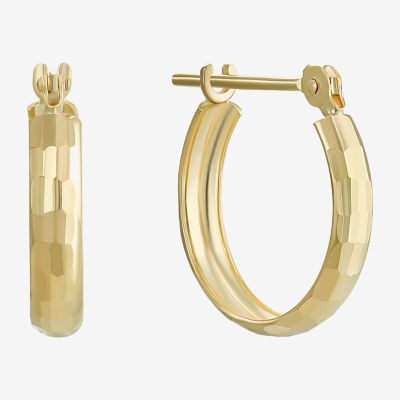 14k small store gold hoops