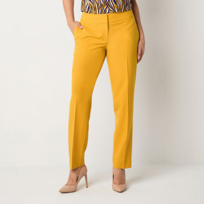 パンツ GOLDEN  Women Straight Pants GWP01203 P00154690100 Blac Women's black wool gabardine pants