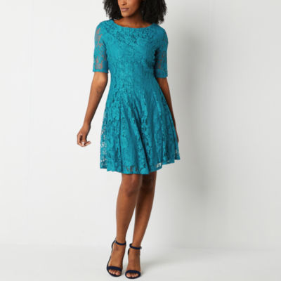 Teal Skater Dress