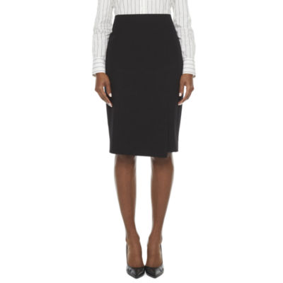 black pencil skirt knee length