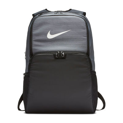 NIKE Brasilia XLarge Backpack 9.0 All Over Print, Black Black White, Misc 