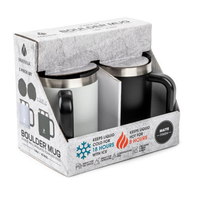 Stainless Steel Insulated Coffee Mugs With Lids - Set of 2 - 14 oz - Double  Walled - Perfect for Travel 
