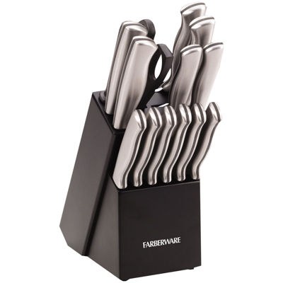 Farberware 16-pc. Knife Block Set, Color: Black - JCPenney