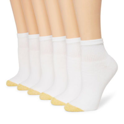 Hue Women's Cotton Quarter Socks 6-Pack U10227