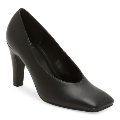 Worthington Womens East Cone Heel Pumps Color Black JCPenney