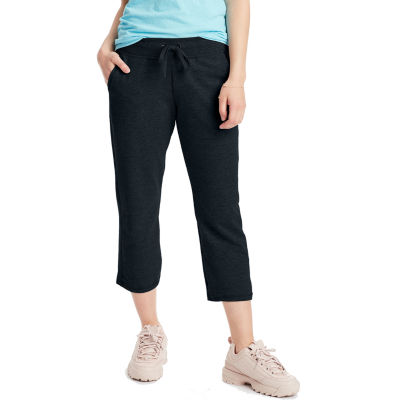 Eddie Bauer Women's Size 10 Grey Pull On Straight Leg Capri Pants Cotton  Blend