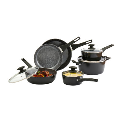 Frigidaire 10PC Charcoal Forged Aluminum Cookware Set - Bed Bath & Beyond -  32998426