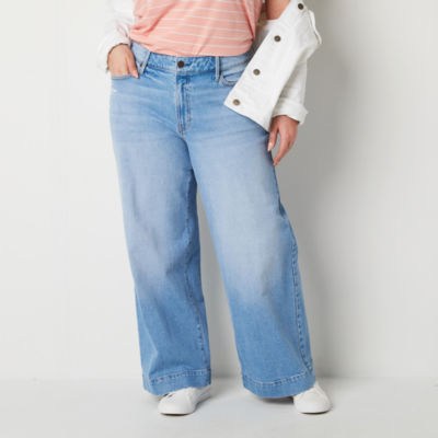 a.n.a Womens High Rise Flare Jean - JCPenney