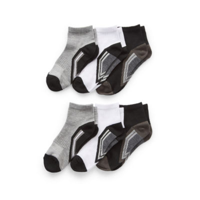 Xersion Little & Big Boys 6 Pair Quarter Socks