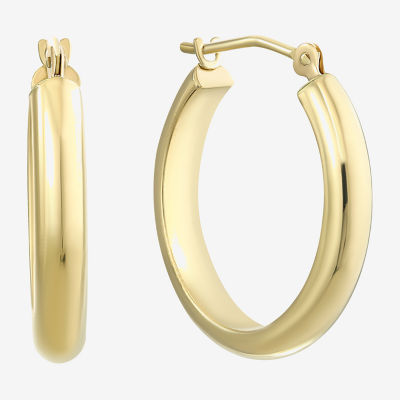 Thick white clearance gold hoop earrings