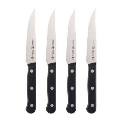 HENCKELS Premio Steak Knife Set, 4pc, Black