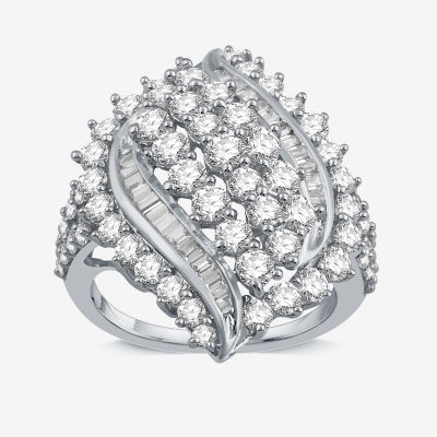 White gold diamond deals cocktail rings