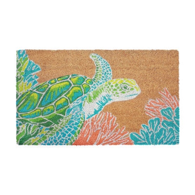 Liora Manne Natura Seaturtle Indoor Outdoor Mat, Color: Natural - Jcpenney