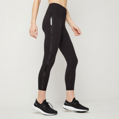 Xersion Black Pink Stretch Mid Rise Fitted Performance Legging Size M