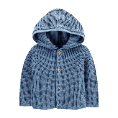 Baby boy 2025 hooded cardigan